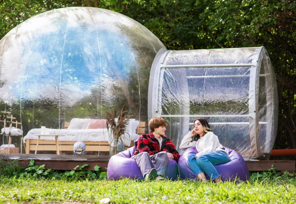 how do bubble tents work